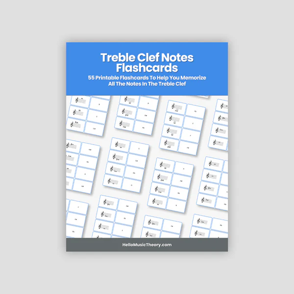 Treble Clef Notes Flashcards